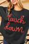 BiBi Touchdown Metallic Letter Vintage Washed Top