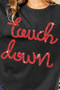 BiBi Touchdown Metallic Letter Vintage Washed Top