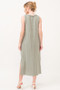 And The Why Washed Gauzed Patch Pocket Tank Midi Dress