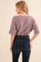 And The Why Thermal Dolman Sleeve Knit Casual Top