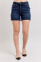 Judy Blue Full Size High Waist Back Flap Pocket Denim Shorts Plus Size