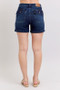 Judy Blue Full Size High Waist Back Flap Pocket Denim Shorts Plus Size