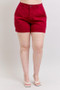 Judy Blue Full Size High Waist Tummy Control Garment Dyed Heart Shaped Denim Shorts Plus Size