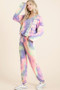BiBi Tie Dye French Terry Top and Bottom Set