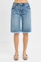 RISEN Full Size Tummy Control Mid Rise Fit Bermuda Plus Size