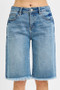 RISEN Full Size Tummy Control Mid Rise Fit Bermuda Plus Size