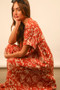 VERY J Full Size Oversized Printed Shirt Midi Dress Plus Size