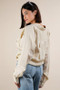 VERY J Full Size Oversized Striped Button Down Shirt Top Plus Size
