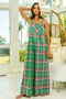 BiBi Multi Color Check Plaid Overall