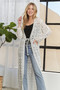 ADORA Long Sleeves Crochet Elastic Cardigan