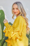 And The Why Puffy Ruffles Sleeve Cozy Sweater