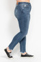 Judy Blue Plus Size High Waist Skinny with Destroy & Shark Bit Hem