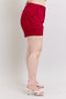 Judy Blue Plus Size High Waist Tummy Control Garment Dyed Heart Shaped Denim Shorts