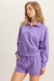 HYFVE Quarter Zip Drop Shoulder Sweatshirt