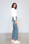 Judy Blue Full Size Tummy Control Back Embroidered Pocketed Bootcut Jeans Plus Size