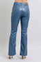 Judy Blue Full Size High Waist Tummy Control Faux Leather Bootcut Pants Plus Size