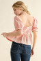 And The Why Lovely Textured and Smocked Top