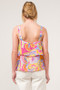 And The Why Square Neck Tiered Paisley Printed Top