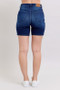 Judy Blue Full Size High Waist V-Front Bermuda Plus Size