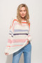 And The Why Abstract Striped Light Weight Loose Sweater