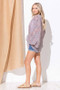 And The Why Sheer Front Tie Knot Oversized Kimono Wrap Cover Up