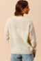 SO ME Contrast Sequin Pumpkin Slogan Sweater Top