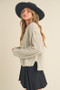 Aemi+Co Pleated Denim Mini Skirt