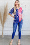 And The Why American Flag Short Sleeve Top