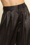 Davi & Dani Crinkled Textured Wide Leg Pants