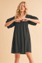 Aemi + Co Square Neck Babydoll Dress with Pockets