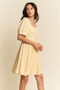 Davi & Dani Eyelet Baby Doll Romantic Square Neck Dress