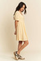 Davi & Dani Eyelet Baby Doll Romantic Square Neck Dress