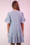 VERY J Mineral Washed Baby Bell Sleeve Woven Mini Dress
