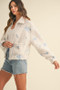 MABLE Floral Embroidered Fleece Teddy Jacket