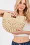Fame Braided Semi Circle Tote Bag