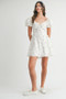 MABLE Floral Print Puff Sleeve Mini Dress