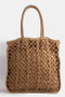 Fame Intricate Braided Tote Bag