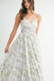 MABLE Floral Print Tiered Cami Maxi Dress