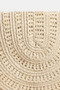 Fame Woven Pattern Straw Crossbody Bag