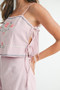 MABLE Embroidered Crop Top and Shorts Set