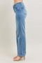 Judy Blue Full Size Tummy Control Vintage Wash Straight Jeans Plus Size