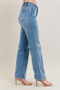 Judy Blue Full Size Tummy Control Vintage Wash Straight Jeans Plus Size