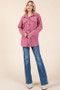 BOMBOM Checkered Button Down Dropped Shoulder Shacket