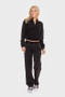 Mono B Elastic Waist Fleece Pants with Pockets