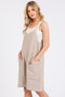Mittoshop Scoop Neck Spaghetti Strap Overalls with Pockets