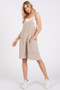 Mittoshop Scoop Neck Spaghetti Strap Overalls with Pockets