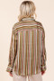 Mittoshop Striped Button Down Satin Shirt