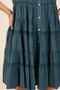 Mittoshop Lace Detail Ruffled Button Down Tiered Dress