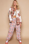 POL Crochet Plaid Patchwork Button Up Shirt
