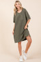 Mittoshop Urban Rib Knit Short Sleeve Tee Dress